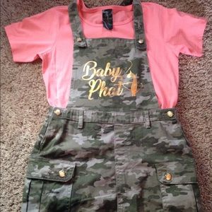 Baby Phat Overall Skirt Outfit